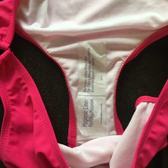 Fuchsia halter style monokini size XL NWT - Picture 3 of 4